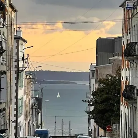 Appt 2 Ch Vue Mer A 5' De La Gare De Brest Exterior photo